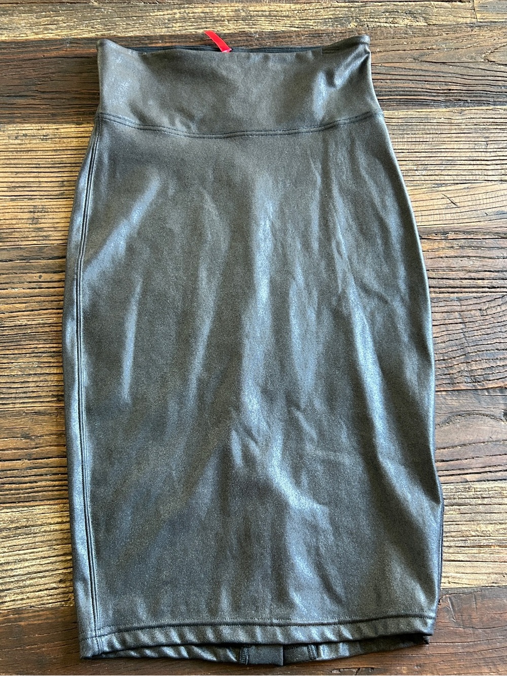 SPANX | High Waist Faux Leather Pencil Skirt - Black